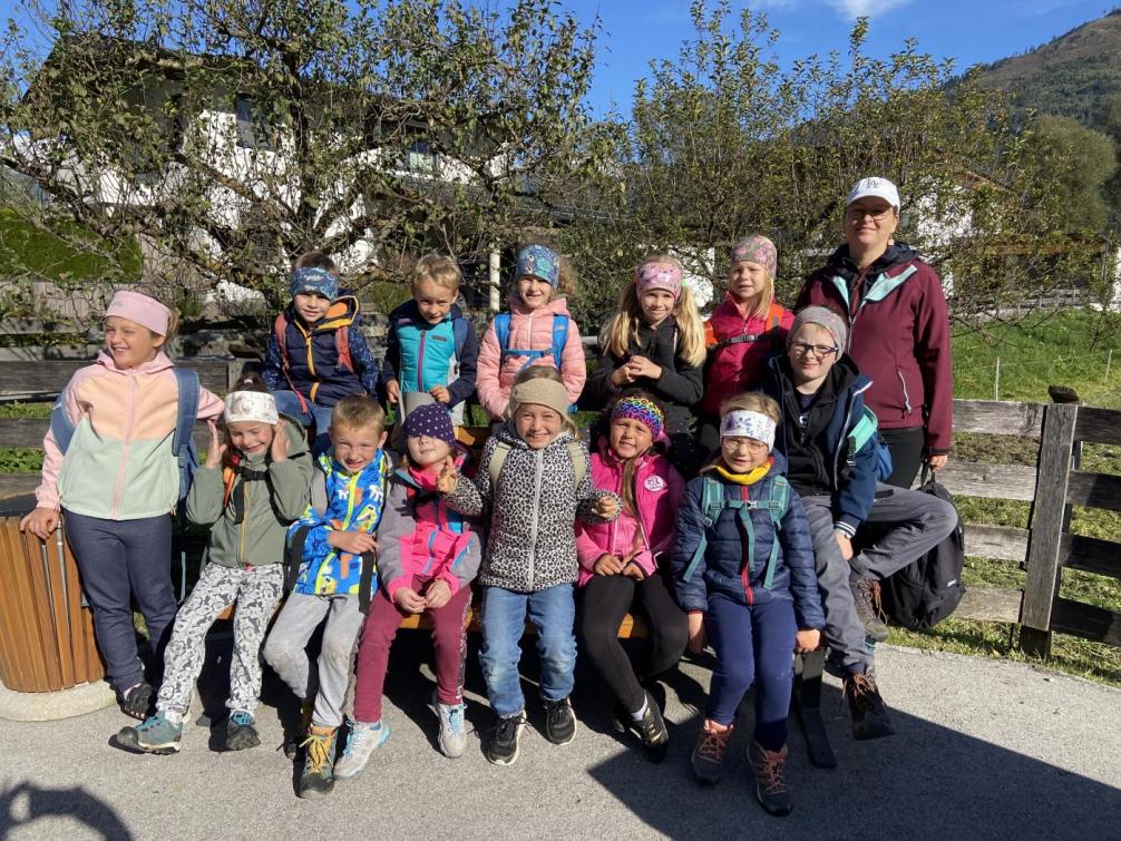 Schüler beim Wandertag